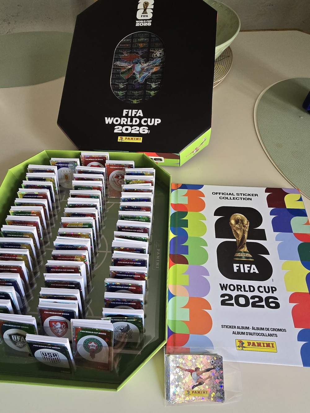 2026 Panini FIFA World Cup Complete Sticker Hardcover Album + Coca Cola Set